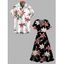 Vacation Couple Outfit Lily Floral Pattern V Neck Slit Dress and Shirt Set - multicolor S | US 4