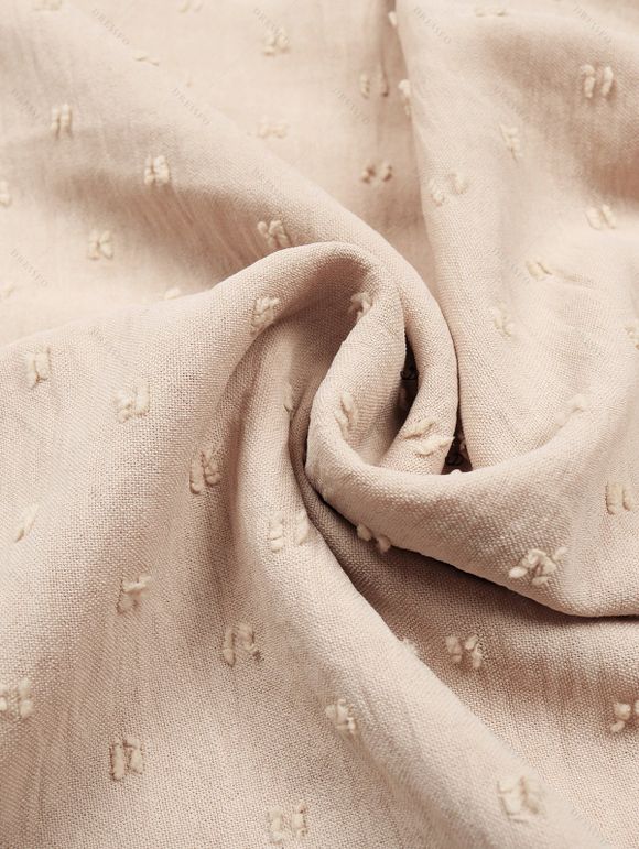 Robe élégante unie à col asymétrique, poches et ceinture, mini-robe - café lumière XL | US 10