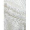 Robe de vacances unie jacquard sans manches mini robe - Blanc XL | US 10