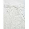 Robe de vacances unie jacquard sans manches mini robe - Blanc XL | US 10