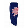 Ensemble maillot de bain de vacances Lily à imprimé floral, maillot de bain une pièce à armatures et jupe moulante - Cadetblue L | US 8