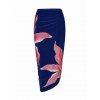 Ensemble maillot de bain de vacances Lily à imprimé floral, maillot de bain une pièce à armatures et jupe moulante - Cadetblue L | US 8