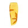 Ensemble maillot de bain de vacances Lily à imprimé floral, maillot de bain une pièce à armatures et jupe moulante - Jaune L | US 8