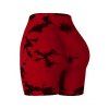 Short de yoga tie-dye push-up taille haute - Rouge Vineux XL | US 10