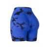 Short de yoga tie-dye push-up taille haute - Bleu XL | US 10