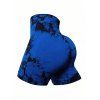 Short de yoga tie-dye push-up taille haute - Bleu XL | US 10