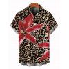 Vacation Couple Outfit Lily Floral Print One-piece Swimsuit Bodycon Skirt and Shirt Set - Brun S | US 4