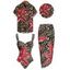 Vacation Couple Outfit Lily Floral Print One-piece Swimsuit Bodycon Skirt and Shirt Set - Brun S | US 4