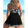 Maillot de bain shorty gainant imprimé cachemire à nœud papillon - Noir XXXL | US 14