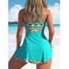Maillot de bain shorty gainant imprimé cachemire à nœud papillon - Vert clair XXXL | US 14