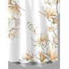 Chemise de vacances pour homme, imprimé floral magnolia délavé, à boutons - Blanc 5XL