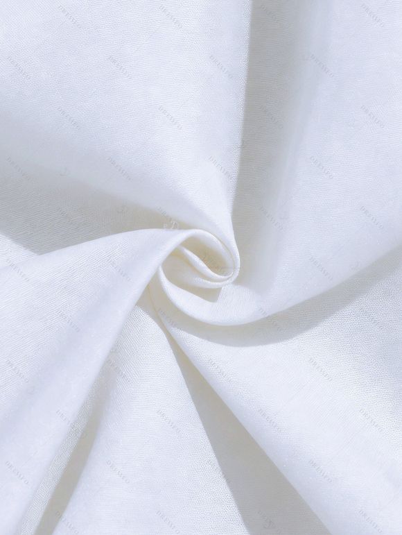 Vacation Couple Outfit Ombre Coconut Tree Print Ruched Bust Dress and Shirt Shorts Set - Vert clair S | US 4