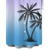 Men's Vacation Shirt for Beach Ombre Coconut Tree Print Button Up Shirt - violet lilas 5XL