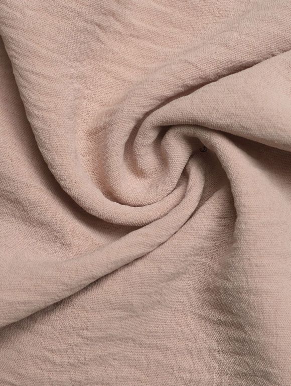 Solid Color Jumpsuit Ruffle Off the Shoulder Tied Mock Button Wide Leg Jumpsuit - café lumière XL | US 12