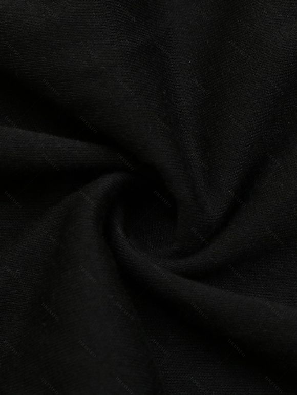 Solid Color Dress Off the Shoulder Slit Midi Belt Dress - Noir XL | US 10