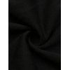 Solid Color Dress Off the Shoulder Slit Midi Belt Dress - Noir L | US 8
