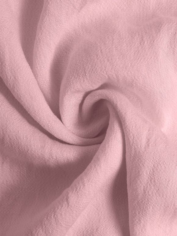 Vacation Dress Solid Color Minimalist Style Empire Waist Maxi Beach Dress - Rose clair XL | US 10