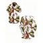 Vacation Couple Outfit for Beach Tropical Leaf Print Tied V Neck Dress and Shirt Set - Blanc S | US 4