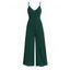 Casual Jumpsuit Solid Color Spaghetti Strap Wide Leg Jumpsuit - Vert profond XL | US 12