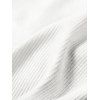 Textured Solid Color Tank Top Padded Sleeveless Cropped Top - Blanc XL | US 12