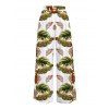 Vacation Outfit Tassel Slim Fit Textured Tank Top and Monstera Leaf Print Belt Wide Leg Pants Set - Blanc S | US 4