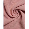 Solid Color Jumpsuit Ruffle Off the Shoulder Tied Mock Button Wide Leg Jumpsuit - Rose L | US 8-10