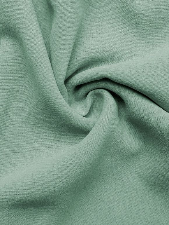 Vacation Outfit Solid Color Smocked Ruffle Tank Top and Pocket Shorts Set - Vert clair XL | US 10