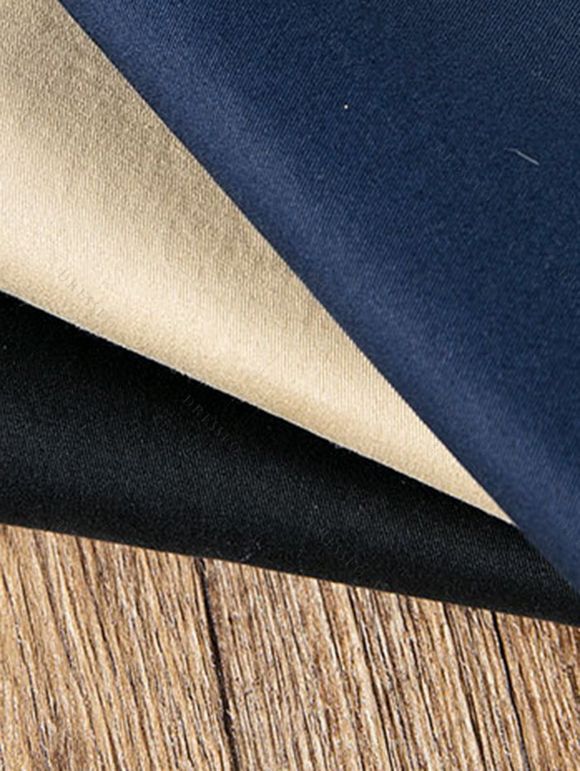 Men's Suit Pants Solid Color High Waisted Straight Pants - Cadetblue 2XL