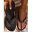 Beach Thong Sandals Rhinestone Sandals - Noir EU 43