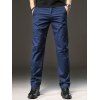 Men's Suit Pants Solid Color High Waisted Straight Pants - Cadetblue 2XL