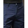 Men's Suit Pants Solid Color High Waisted Straight Pants - Cadetblue 2XL