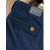 Men's Suit Pants Solid Color High Waisted Straight Pants - Cadetblue 2XL