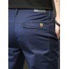 Men's Suit Pants Solid Color High Waisted Straight Pants - Cadetblue 2XL