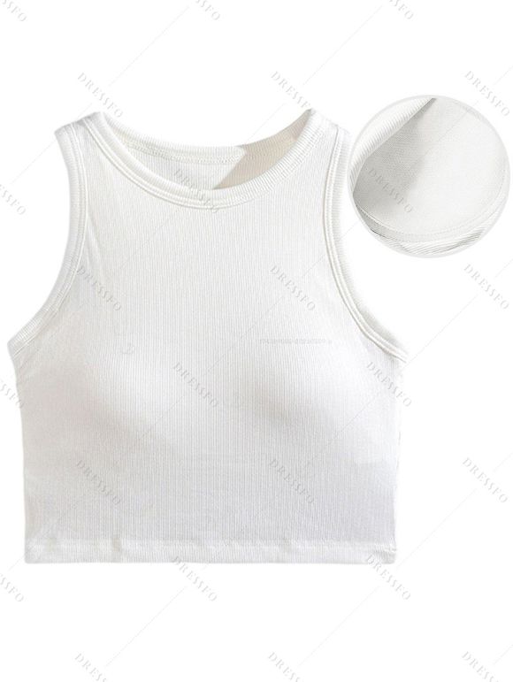 Vacation Couple Outfit Cropped Tank Top Tropical Leaf Print Belt Pants and Shirt Shorts Set - Bleu S | US 4