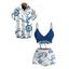 Vacation Couple Outfit Cinched Nautical Style Ship Wheel Seagull Print Swimsuit and Shirt Set - Blanc S | US 4