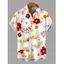 Men's Vacation Shirt Colorful Tropical Floral Print Button Up Shirt - multicolor 5XL