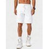 Vacation Couple Outfit Textured Tank Top Hibiscus Floral Leaf Print Belt Pants and Shirt Shorts Set - Blanc S | US 4