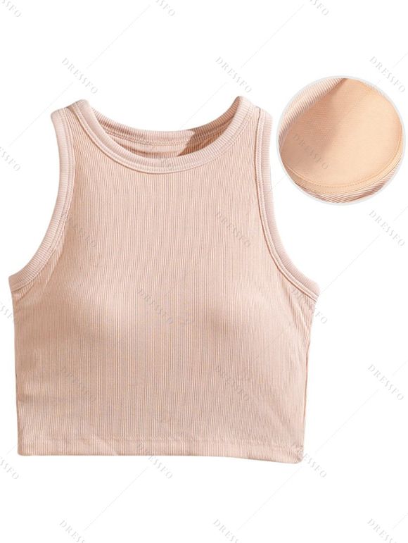 Vacation Couple Outfit Textured Tank Top Wildflower Floral Print Belt Pants and Shirt Shorts Set - Abricot S | US 4