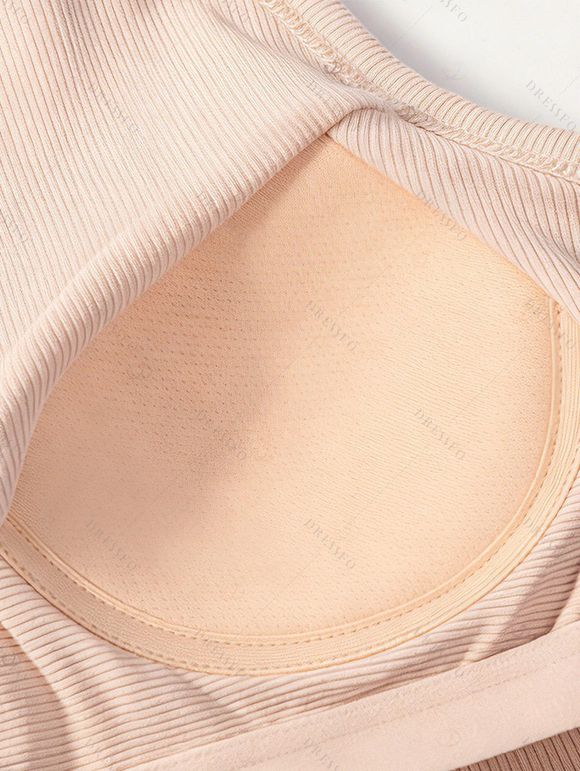 Vacation Couple Outfit Textured Tank Top Wildflower Floral Print Belt Pants and Shirt Shorts Set - Abricot S | US 4