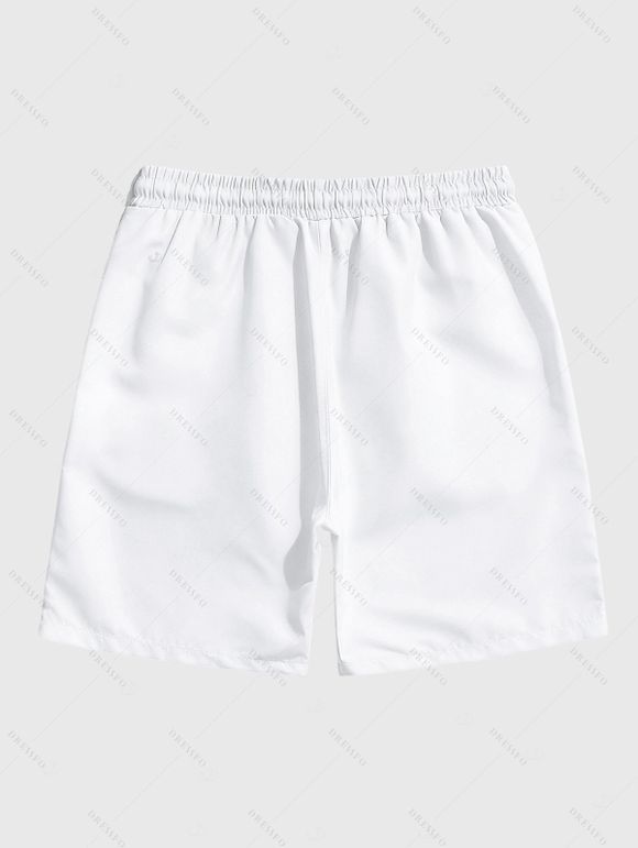 Vacation Couple Outfit Textured Tank Top Wildflower Floral Print Belt Pants and Shirt Shorts Set - Abricot S | US 4