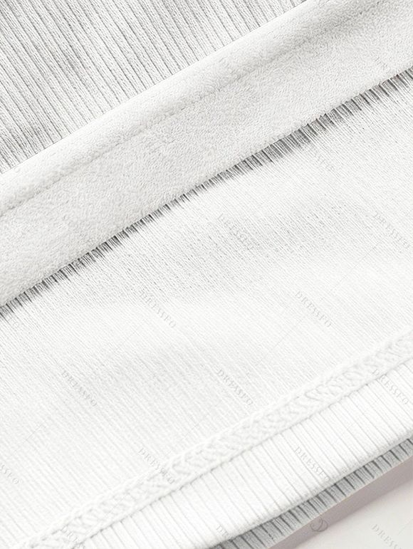 Vacation Couple Outfit Textured Tank Top Tropical Plant Print Belt Pants and Shirt Shorts Set - Blanc S | US 4