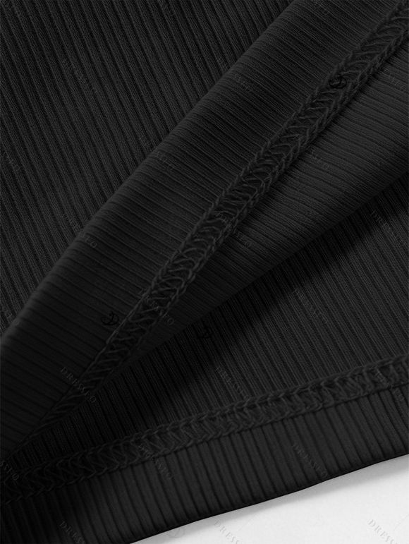 Vintage Couple Outfit Textured Tank Top Multi-color Plaid Print Belt Pants and Shirt Shorts Set - multicolor A S | US 4