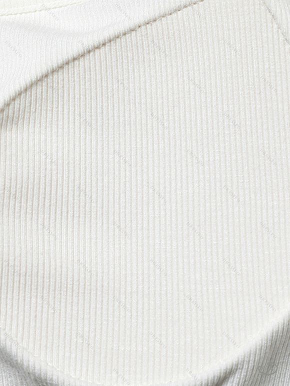 Colorblock Tank Top Padded Dual Strap Cropped Tank Top - Noir L | US 8-10