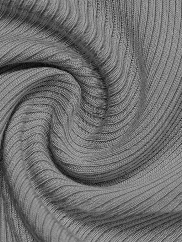 Colorblock Tank Top Padded Dual Strap Cropped Tank Top - Gris Clair M | US 6