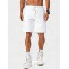 Vacation Couple Outfit Textured Tank Top Tropical Plant Print Belt Pants and Shirt Shorts Set - Blanc S | US 4