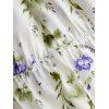 Ensemble robe-débardeur sans manches à imprimé floral et top court uni à manches courtes lacées - violet lavande S | US 4