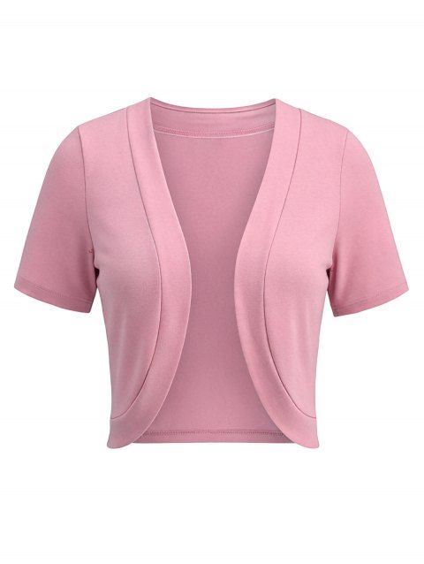 Gilet en maille unie ouvert sur le devant