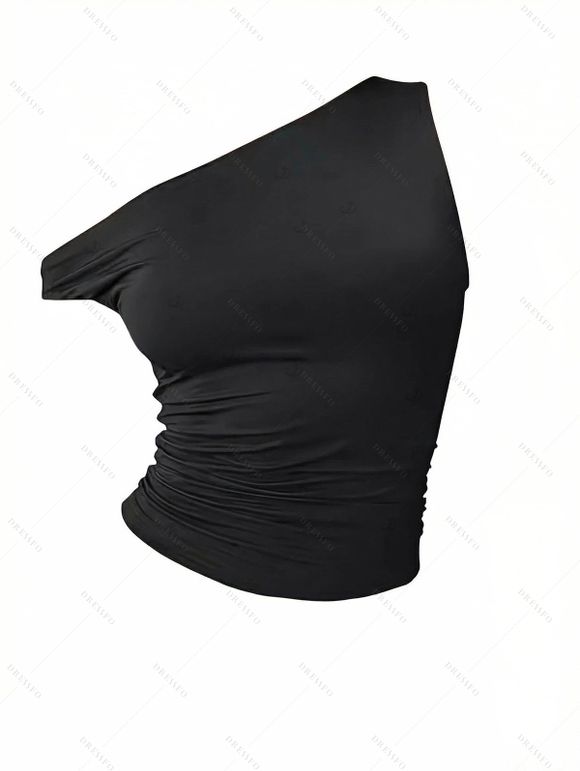 Vacation Couple Outfit Skew Neck Ruched Tank Top Tribal Hibiscus Floral Print Belt Pants and Shirt Shorts Set - Noir S | US 4