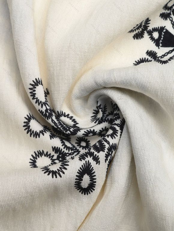 Bohemian Vacation Wide Leg Jumpsuit Ethnic Print Spaghetti Strap Jumpsuit - Beige XL | US 10