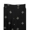 Vintage Vacation Couple Outfit Ethnic Print Tank Top Wide Leg Pants and Geometric Hollow Out Shirt Set - BLACK S | US 4
